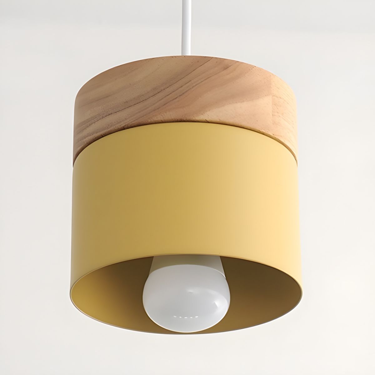 Pendant Light for Dining & Kitchen Room | Wood Top
