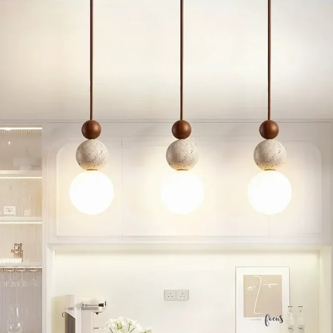 Pendant Light Stacked Sphere Design | 3-Tier