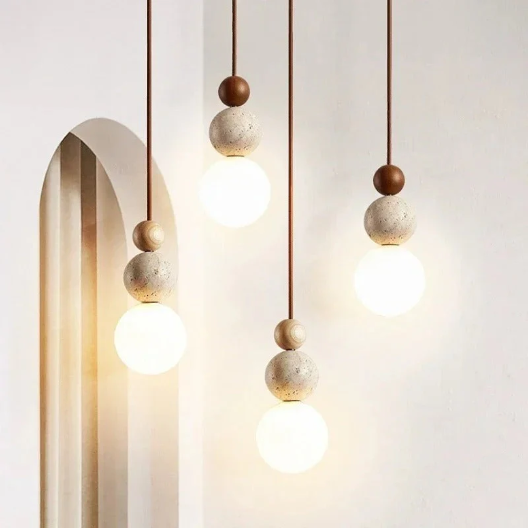 Pendant Light Stacked Sphere Design | 3-Tier