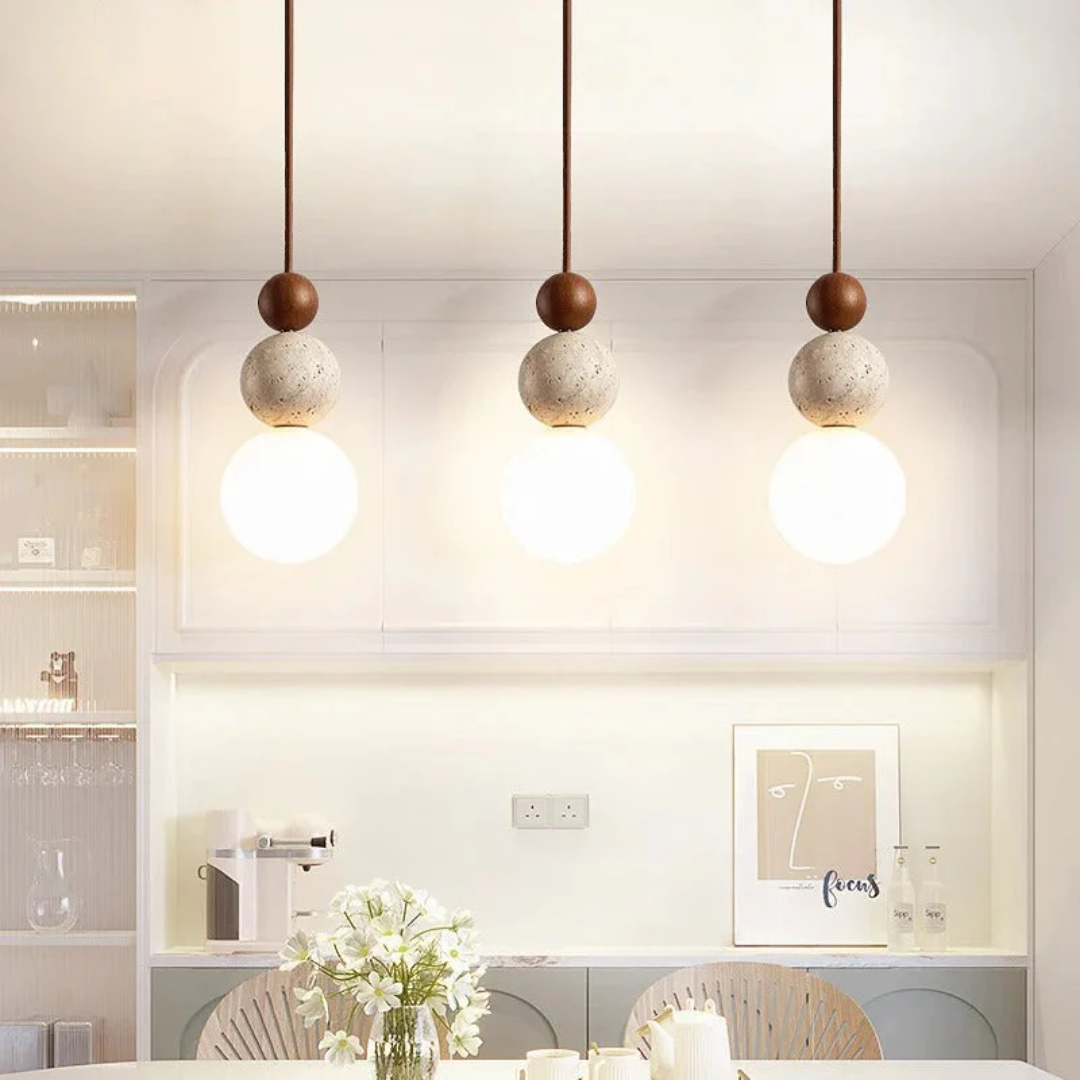 Pendant Light Stacked Sphere Design | 3-Tier