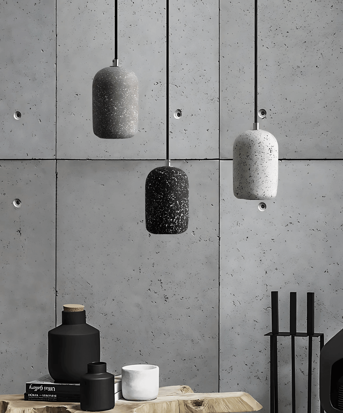 Pendant Light Terrazzo Cylinder for Kitchen | LED