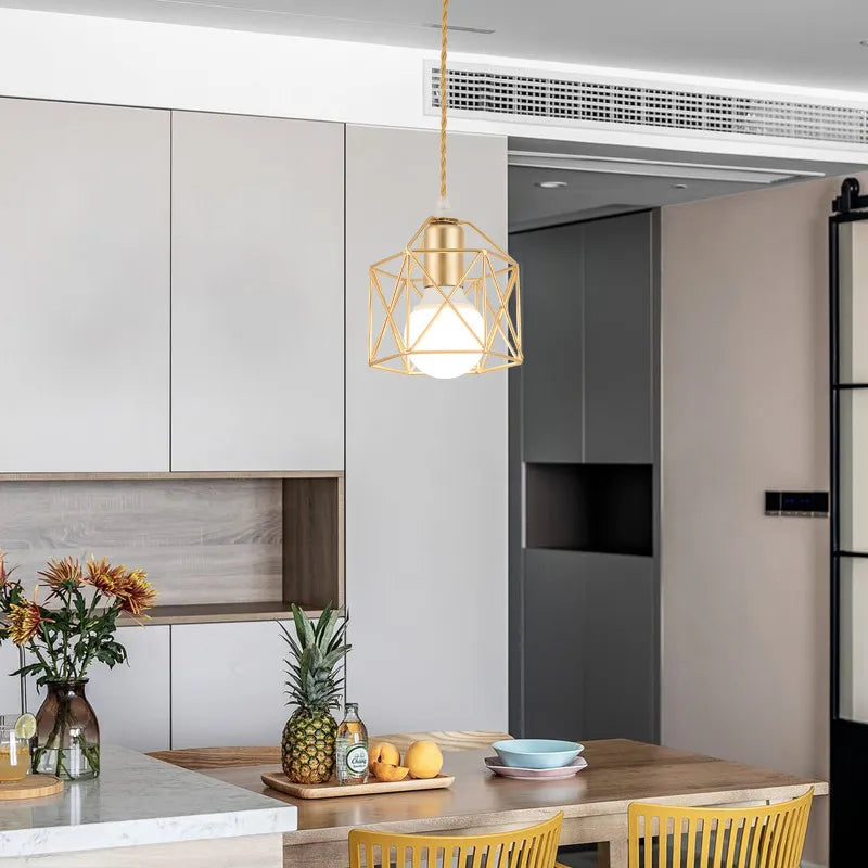 Pendant Light with Cage Design | Kitchen & Dining Room