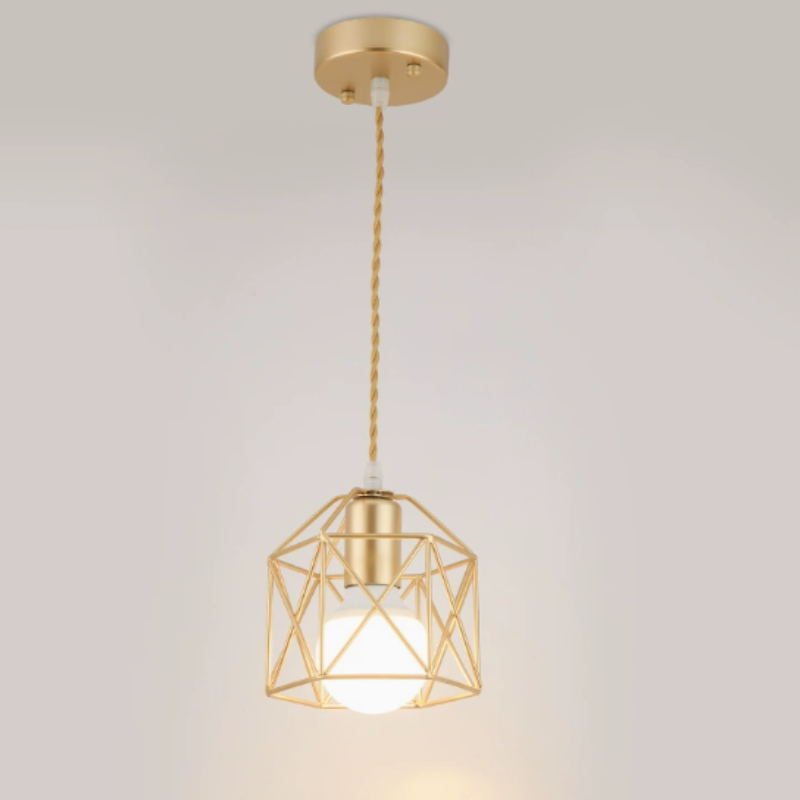 Pendant Light with Cage Design | Kitchen & Dining Room