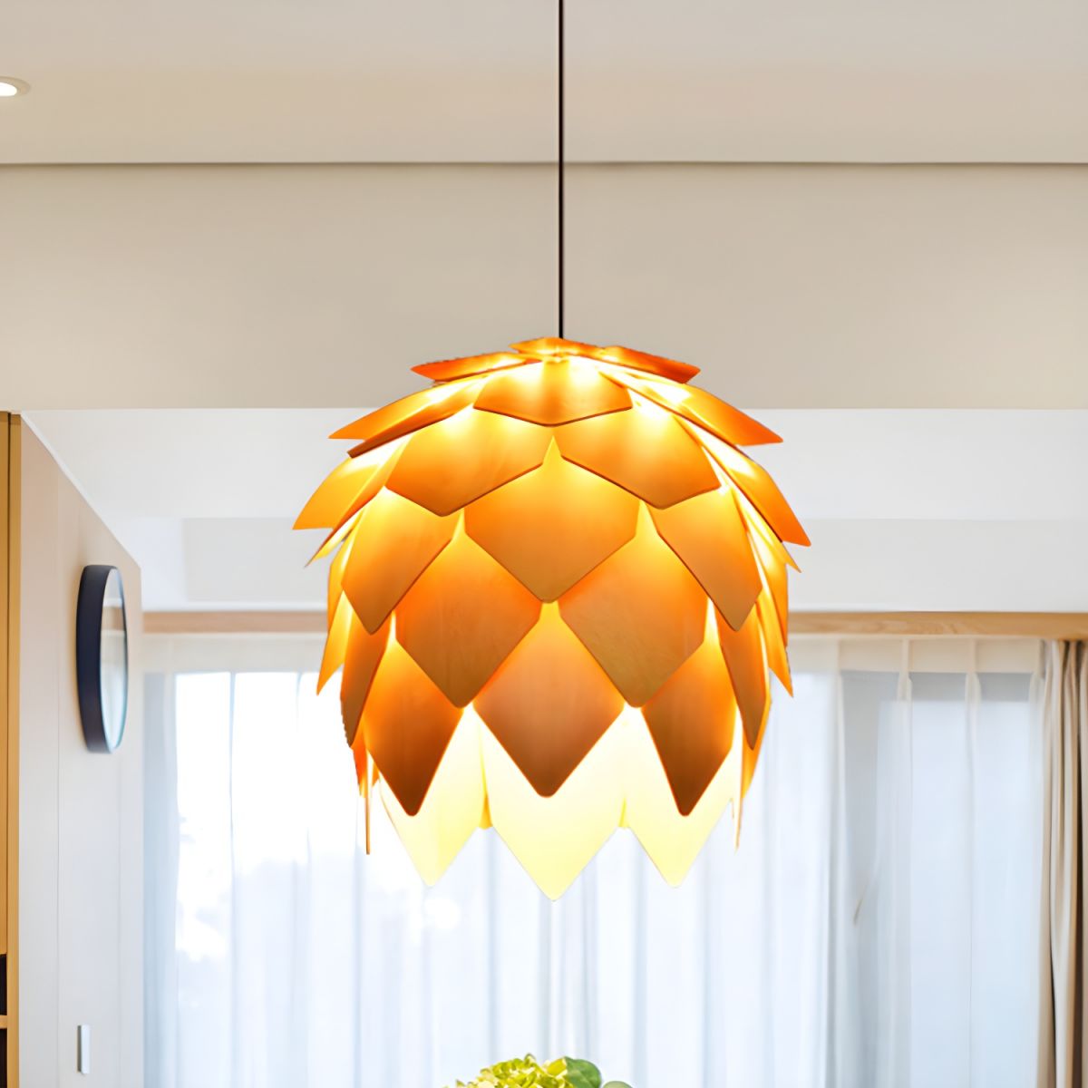 Pendant Light with Pinecone Shade | Kitchen & Dining Room