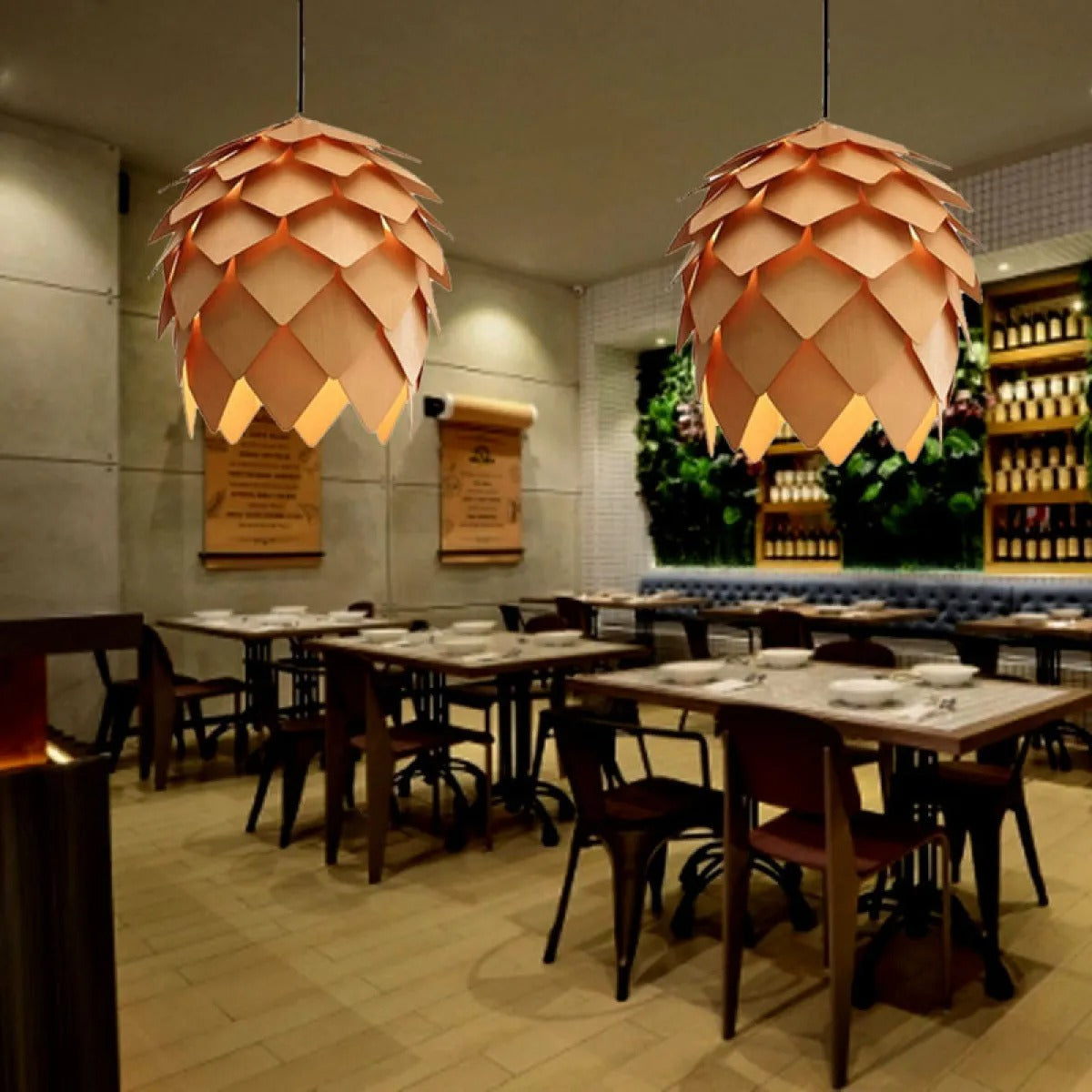 Pendant Light with Pinecone Shade | Kitchen & Dining Room