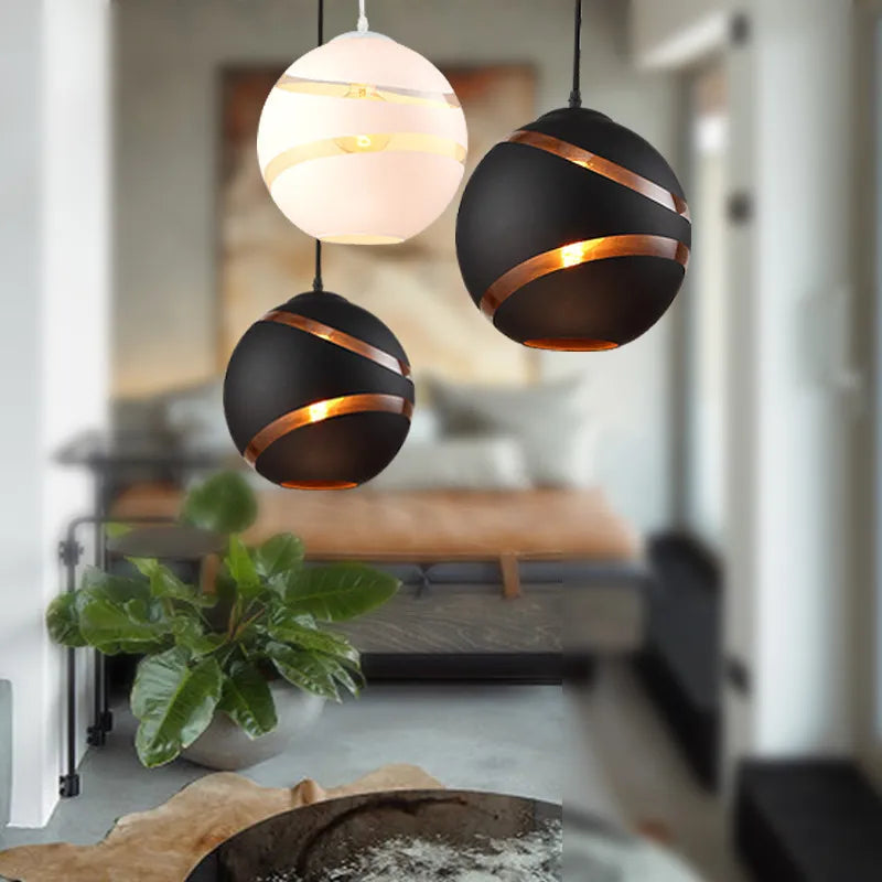 Pendant Light with Round Globe Shade | Dining & Kitchen