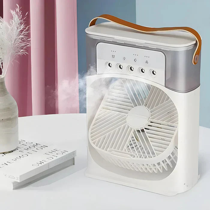 Portable Fan Evaporative Air Cooler with Mist | LED