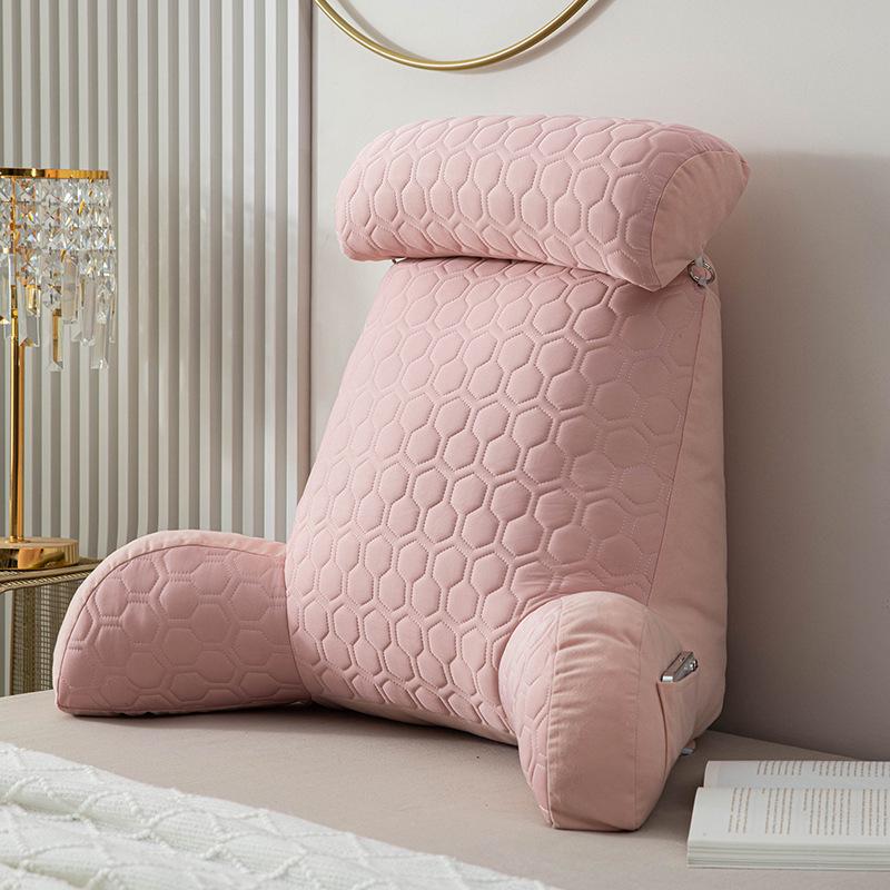 Pregnancy Pillow with Armrest & Pocket | Bed & Reading