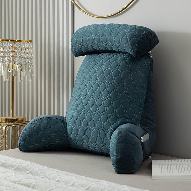 Pregnancy Pillow with Armrest & Pocket | Bed & Reading