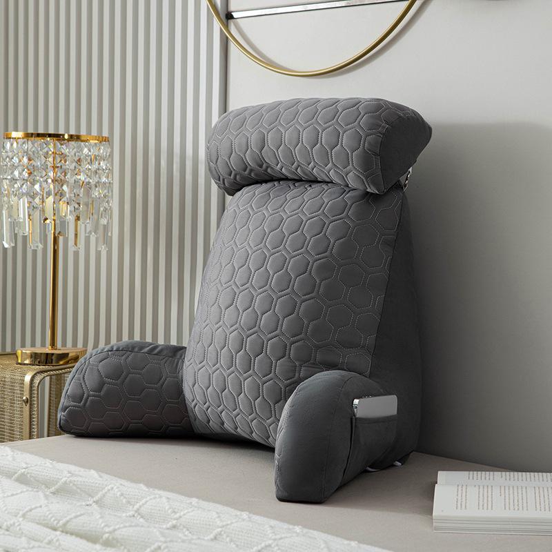Pregnancy Pillow with Armrest & Pocket | Bed & Reading