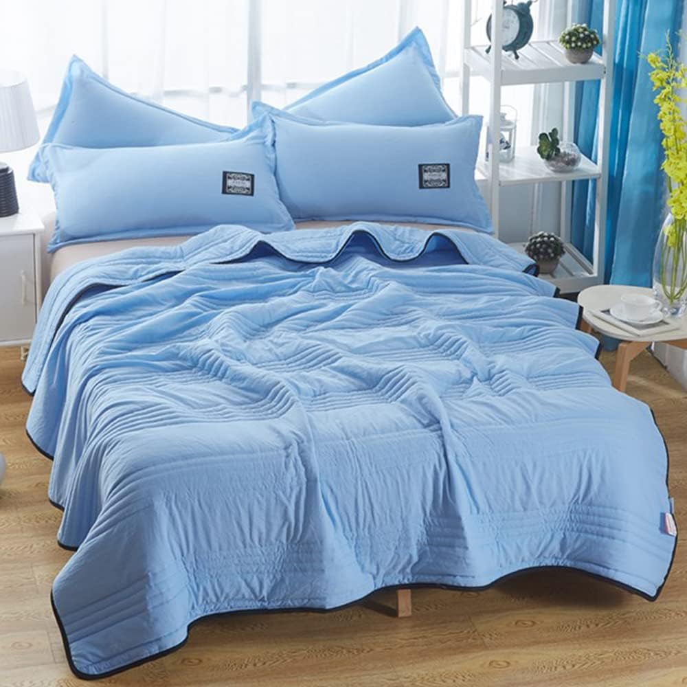 Quilted Cooling Blanket for Bed & Sofa | Bordered Trim