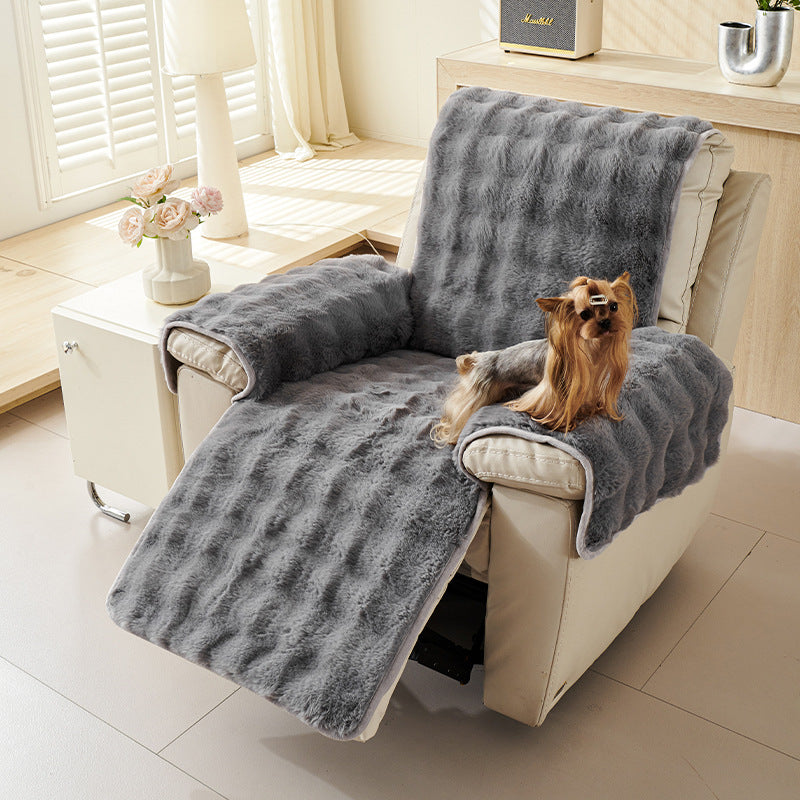 Recliner Sofa Covers Plush with Armrests | Non-Slip