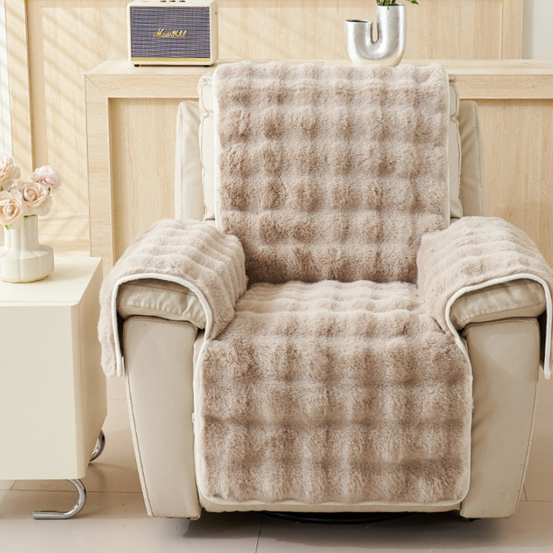Recliner Sofa Covers Plush with Armrests | Non-Slip