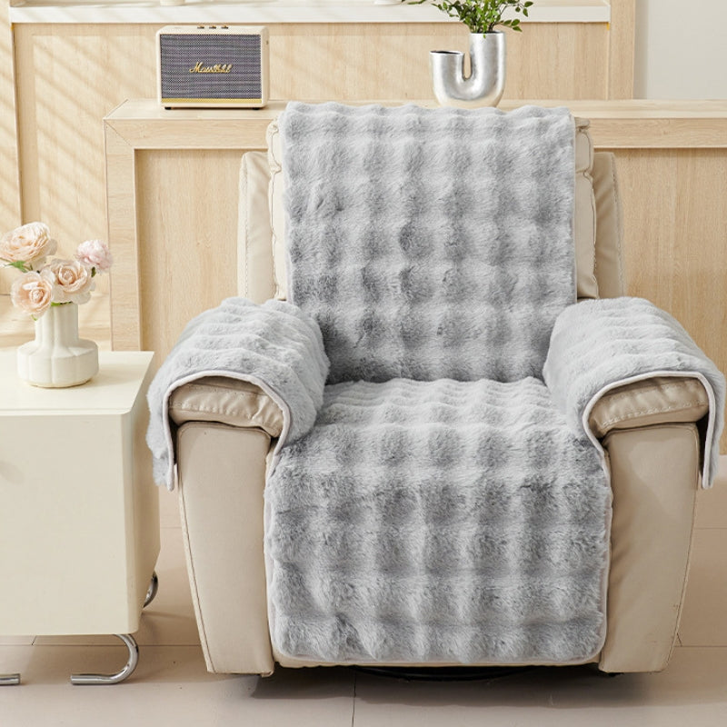 Recliner Sofa Covers Plush with Armrests | Non-Slip