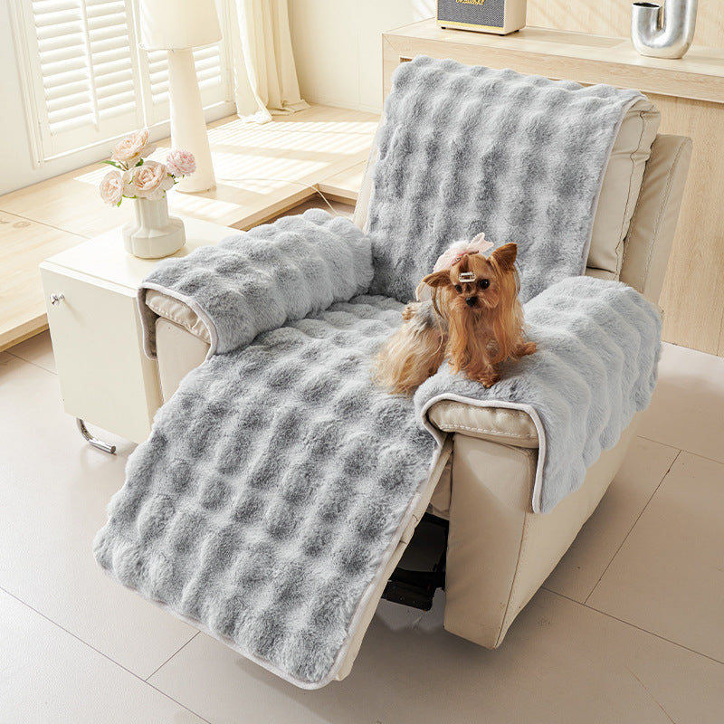 Recliner Sofa Covers Plush with Armrests | Non-Slip