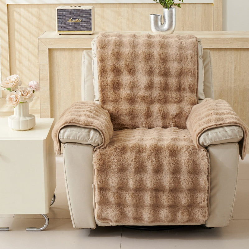 Recliner Sofa Covers Plush with Armrests | Non-Slip