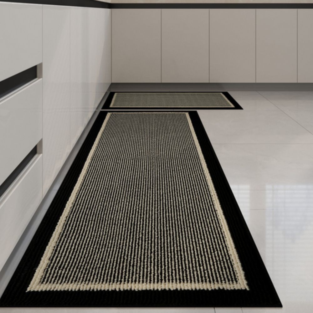 Rectangular Kitchen Mat with Bordered Design | Runner