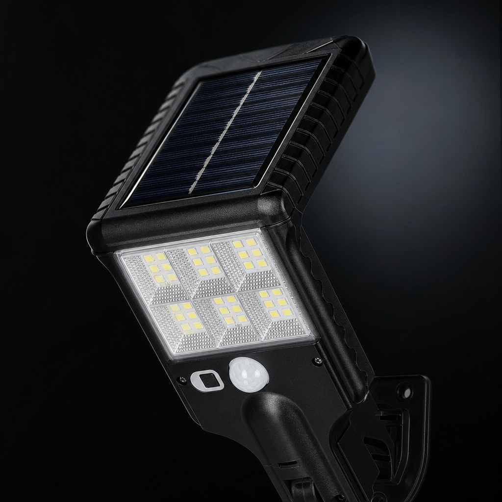 Security Light Solar Street Light with Remote & Motion Sensor | Wall