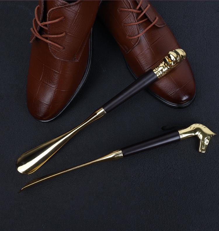 Shoe Horn with Animal Handle | Gold-Tone