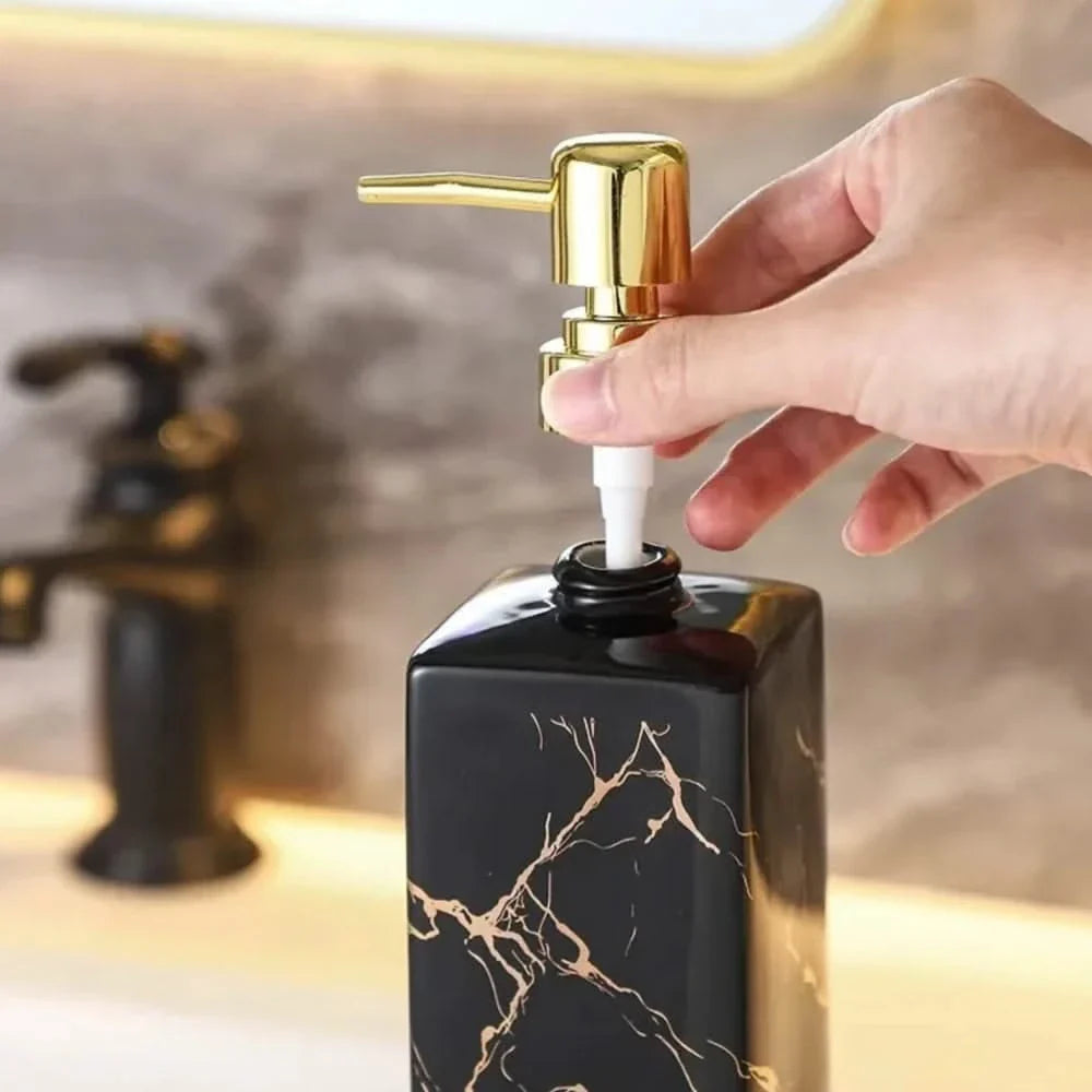 Soap Dispenser with Marble Design | Bathroom & Kitchen