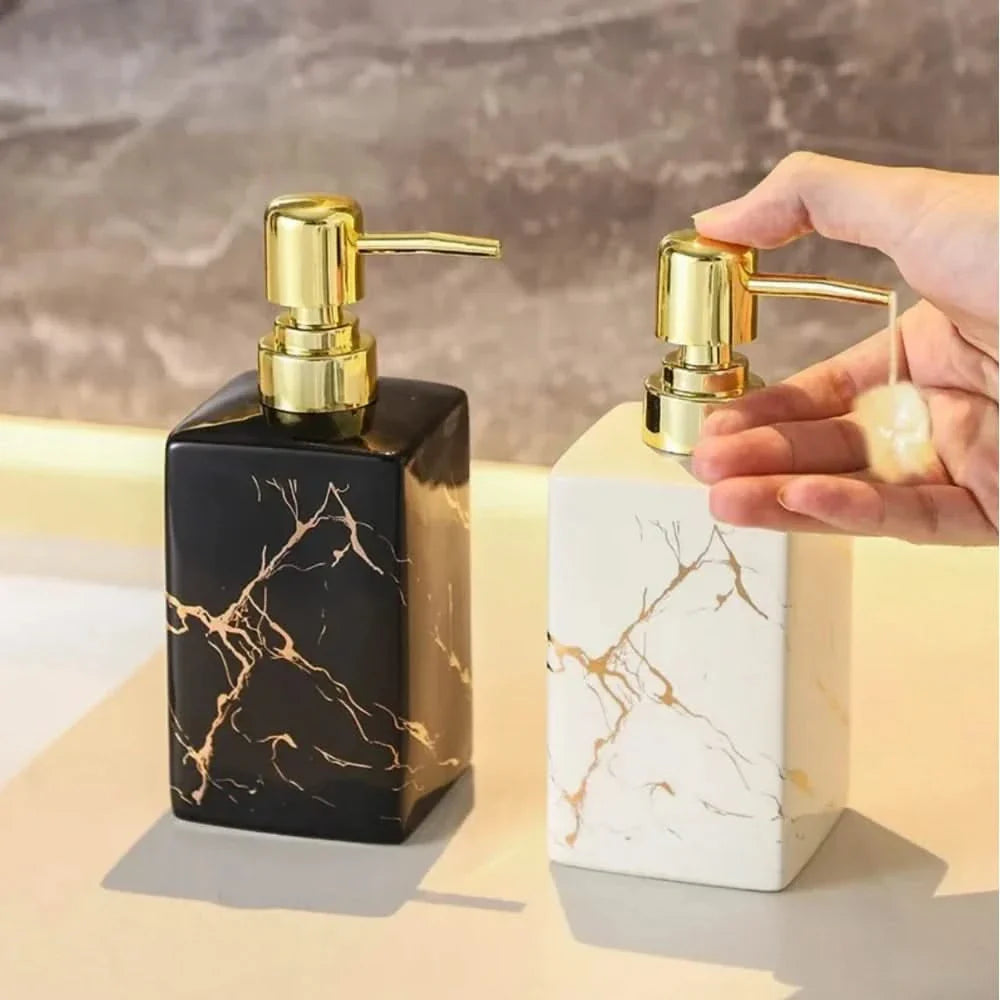 Soap Dispenser with Marble Design | Bathroom & Kitchen