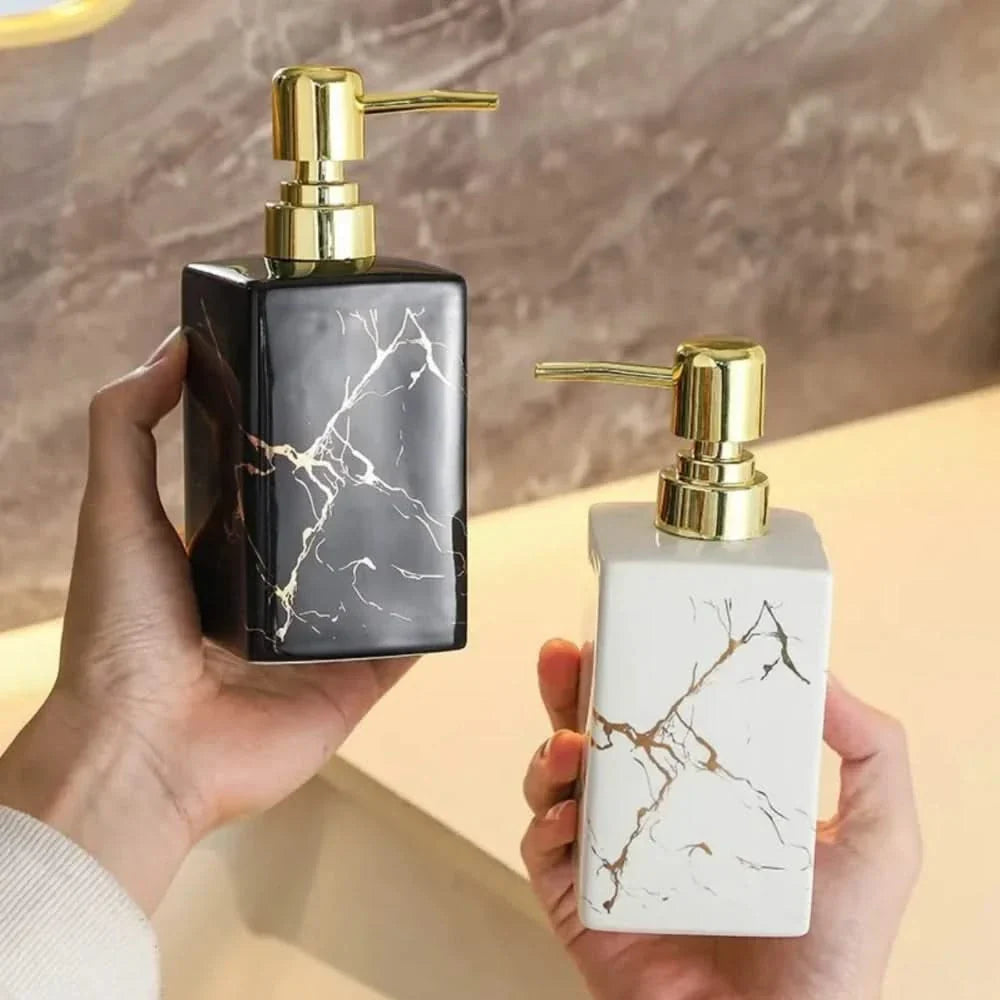 Soap Dispenser with Marble Design | Bathroom & Kitchen