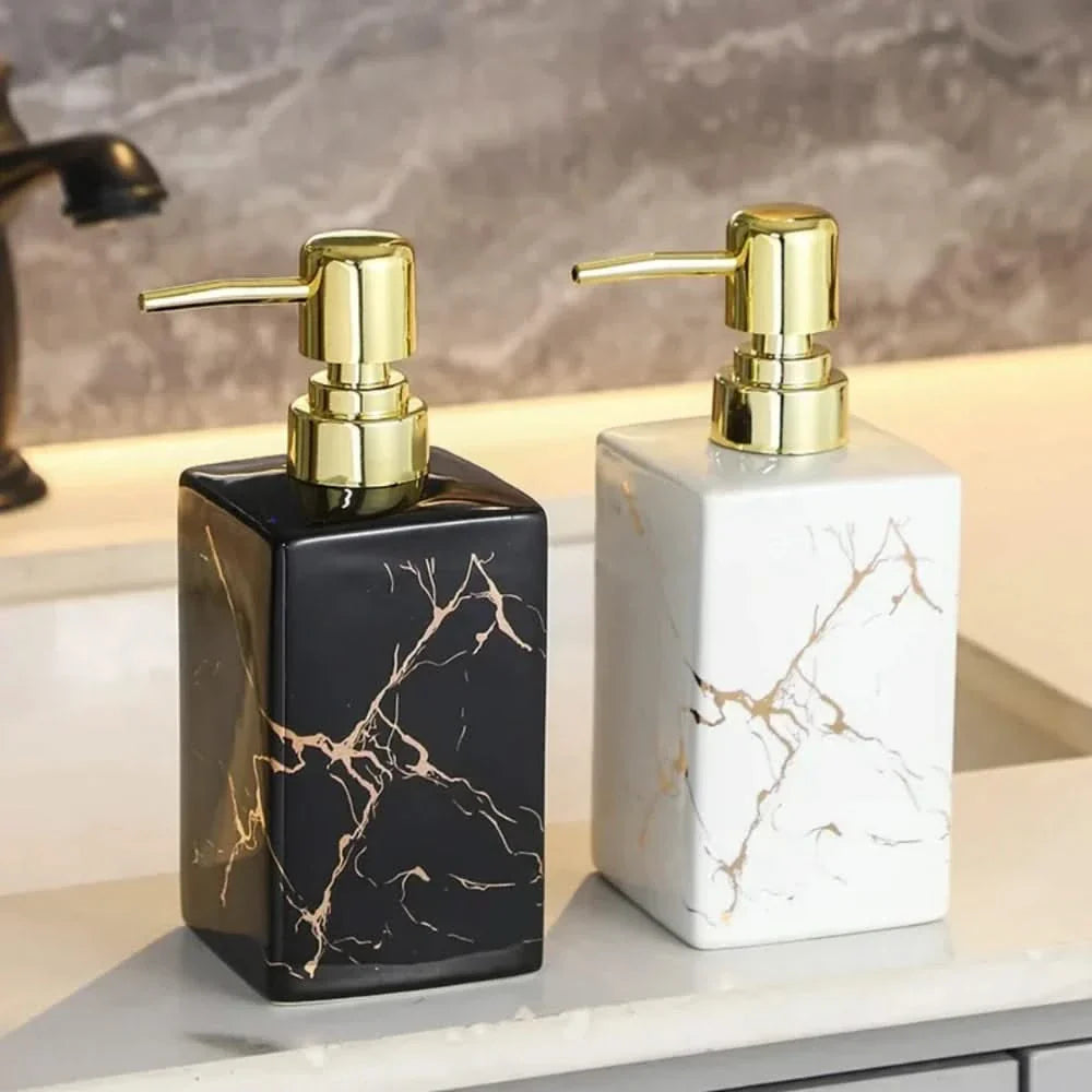 Soap Dispenser with Marble Design | Bathroom & Kitchen