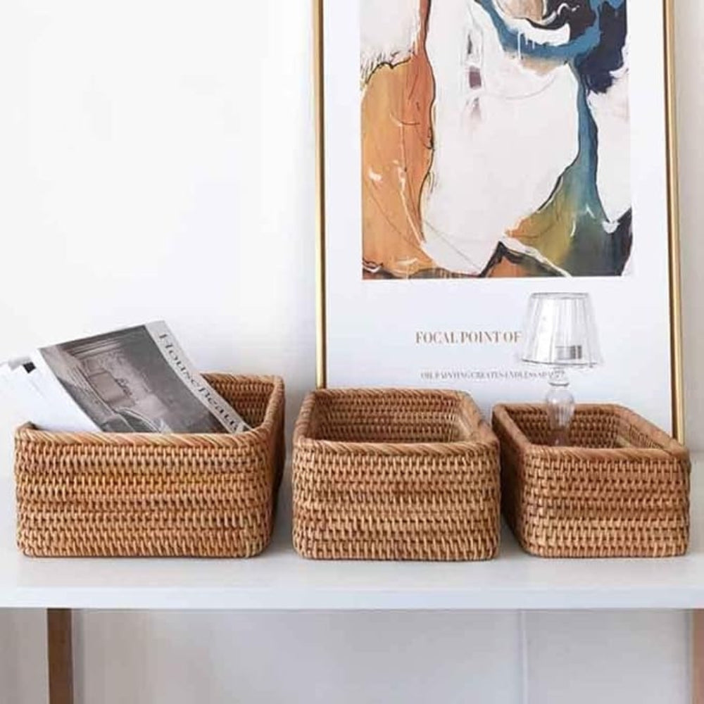 Storage Basket for Bathroom & Kitchen | Rectangular