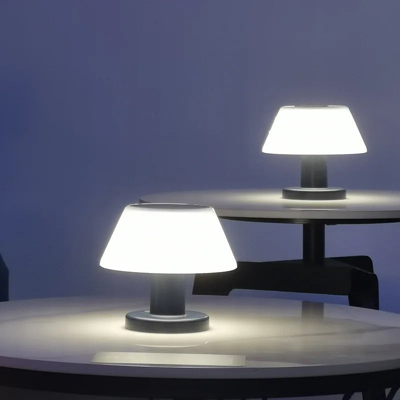 Table Lamp Solar Cordless Mushroom for Bedroom | LED