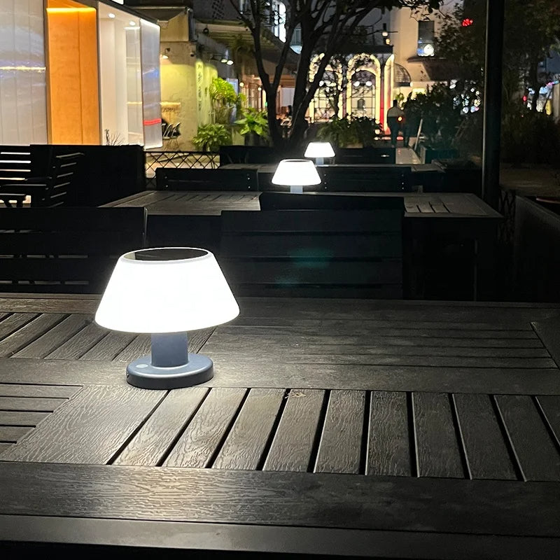 Table Lamp Solar Cordless Mushroom for Bedroom | LED
