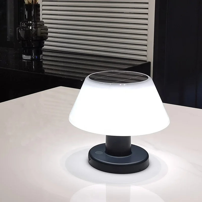 Table Lamp Solar Cordless Mushroom for Bedroom | LED