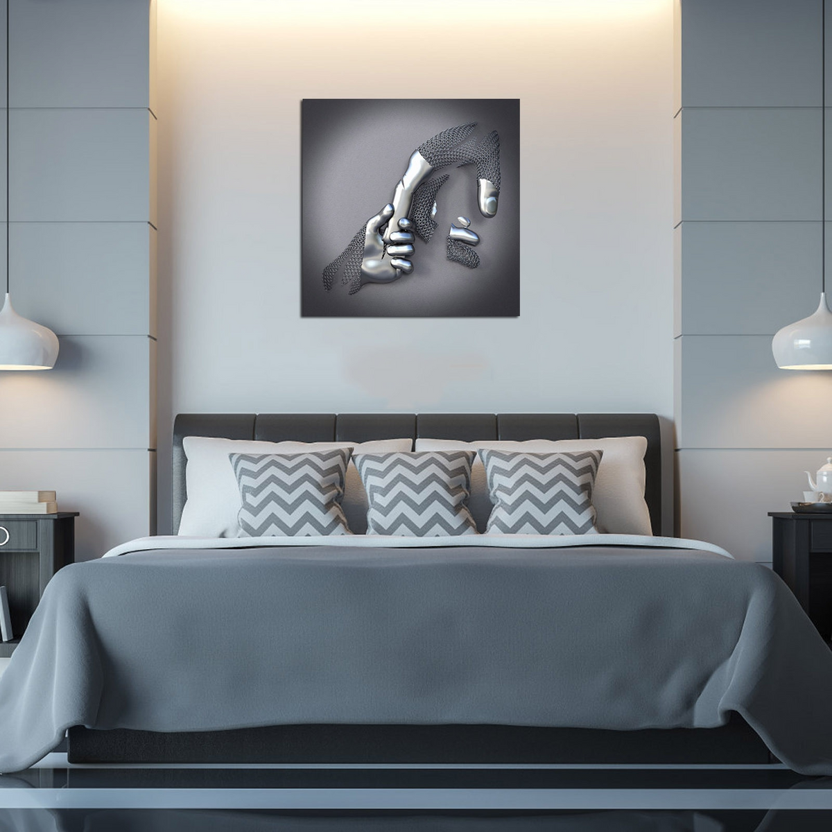 Wall Art Abstract Couple Canvas | Decoration