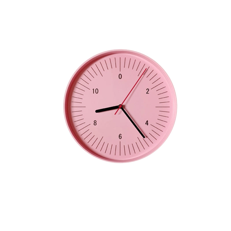 Wall Clock Round with Minimalist Dial | Silent