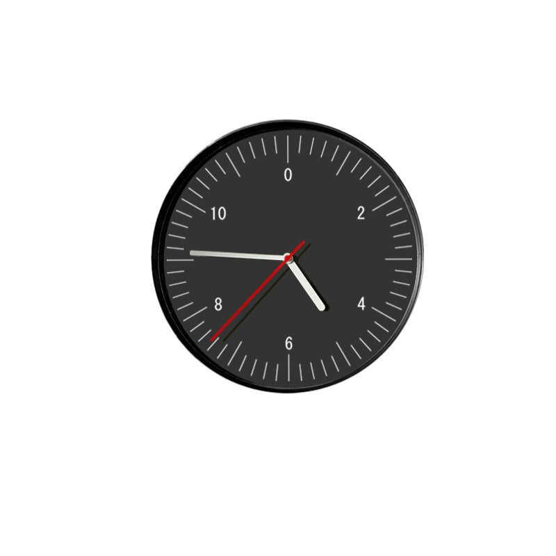 Wall Clock Round with Minimalist Dial | Silent