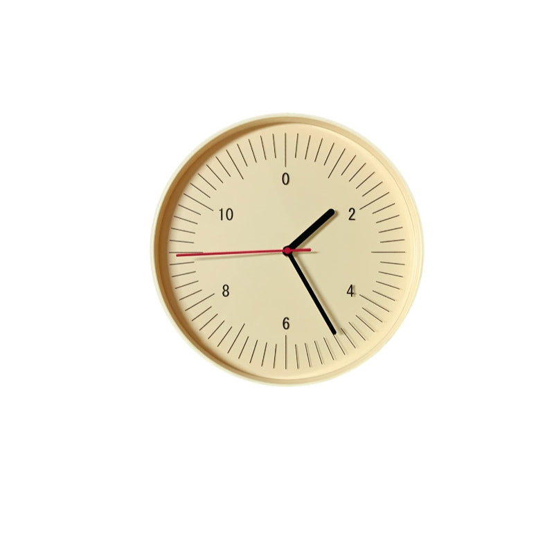 Wall Clock Round with Minimalist Dial | Silent