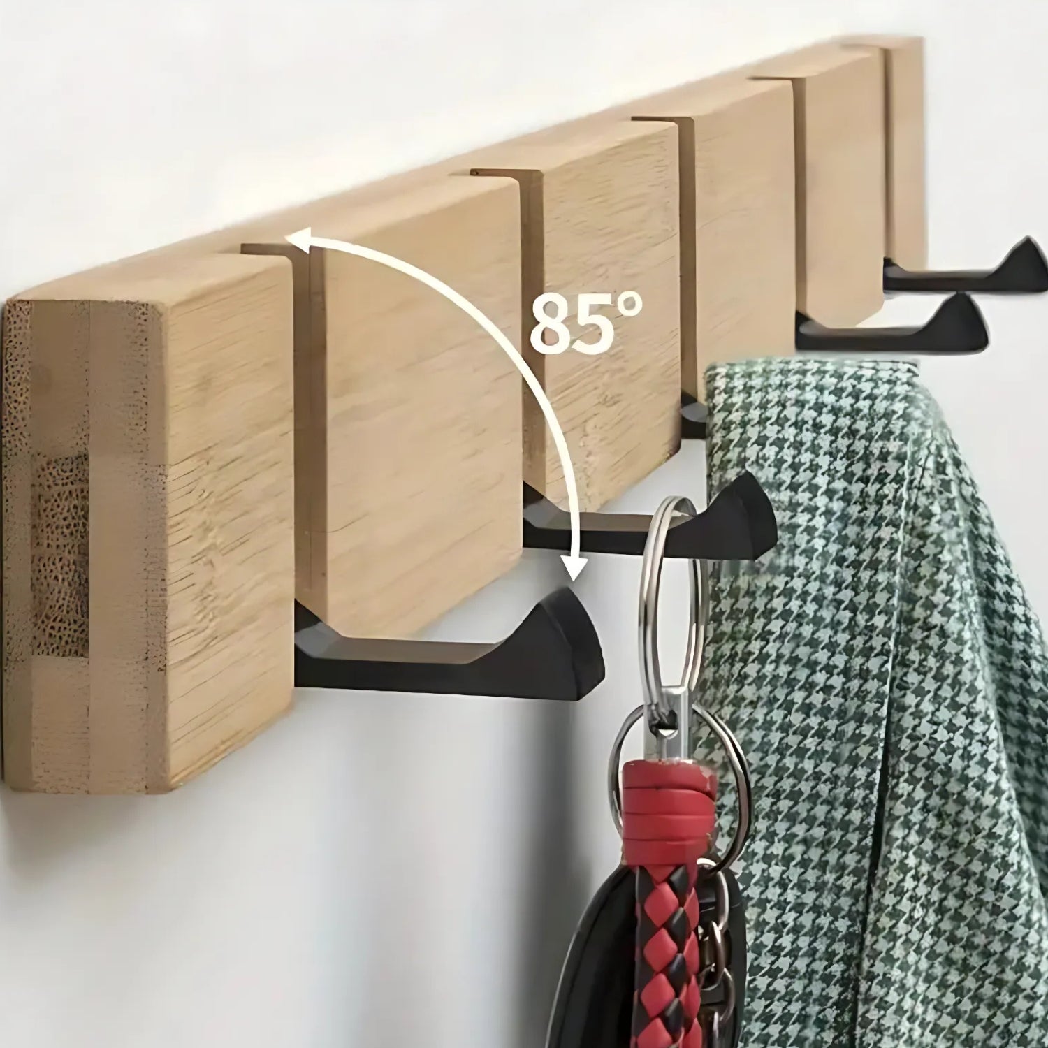 Wall Hook Rack with Multiple Hooks | Entryway