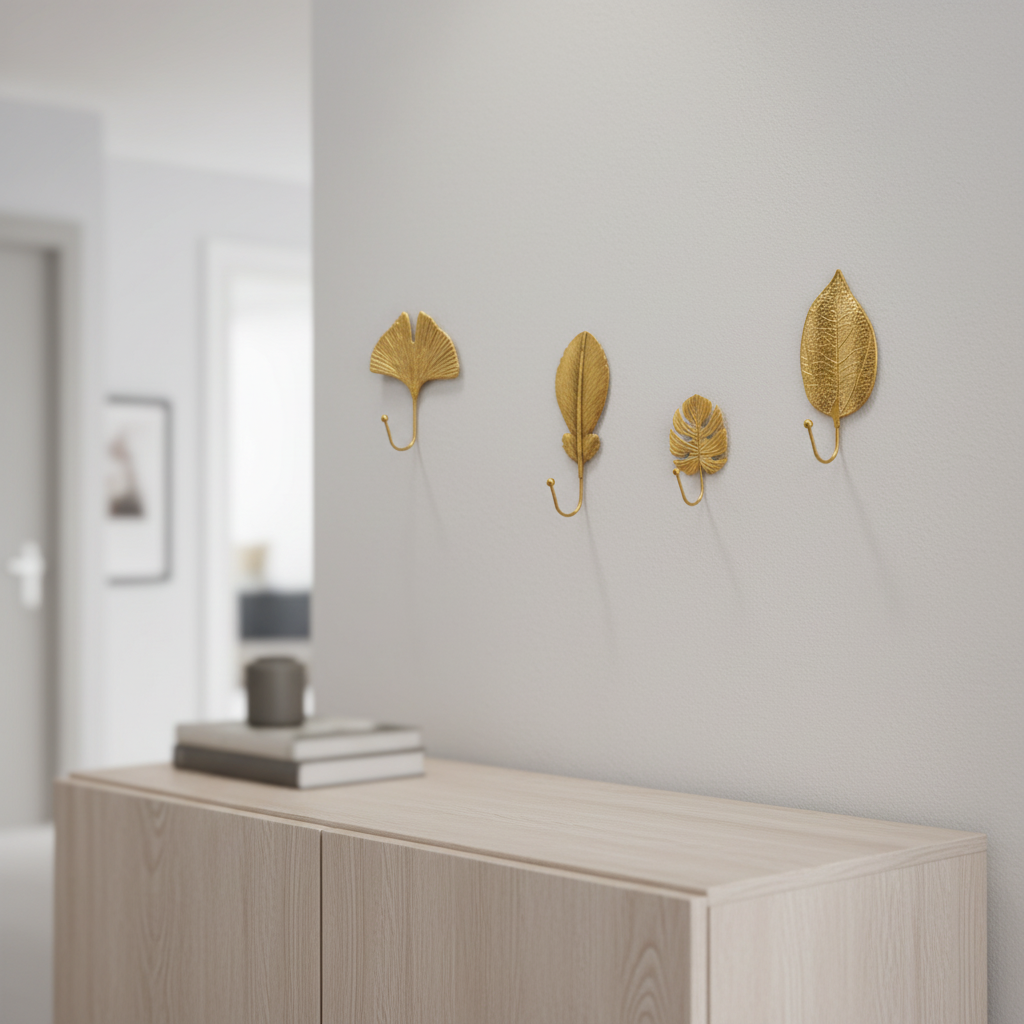 Wall Hooks Leaf Design for Entryway | Botanical
