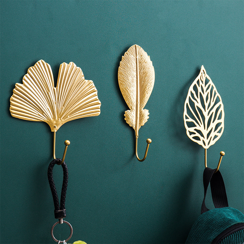 Wall Hooks Leaf Design for Entryway | Botanical