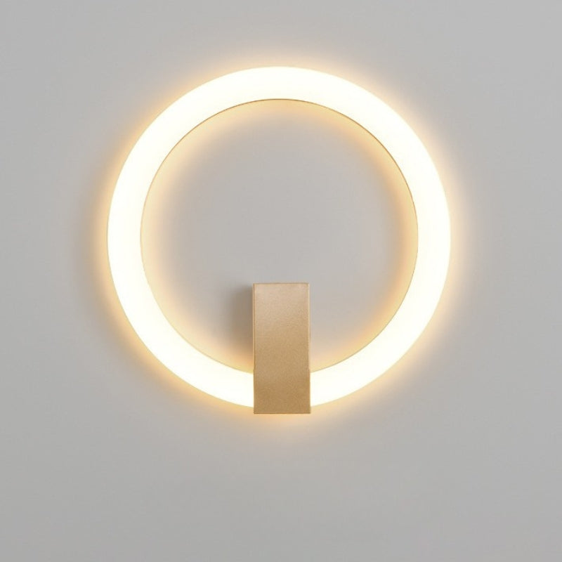 Wall Sconce LED for Bedroom Bedside | Round Ring