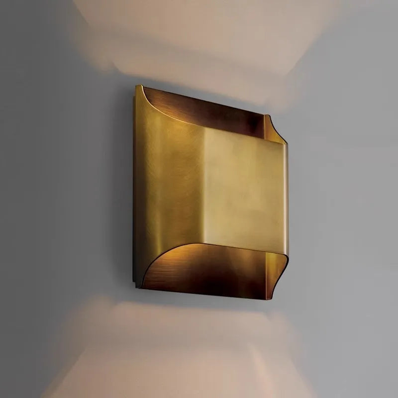Wall Sconces with Curved Edge | Living Room
