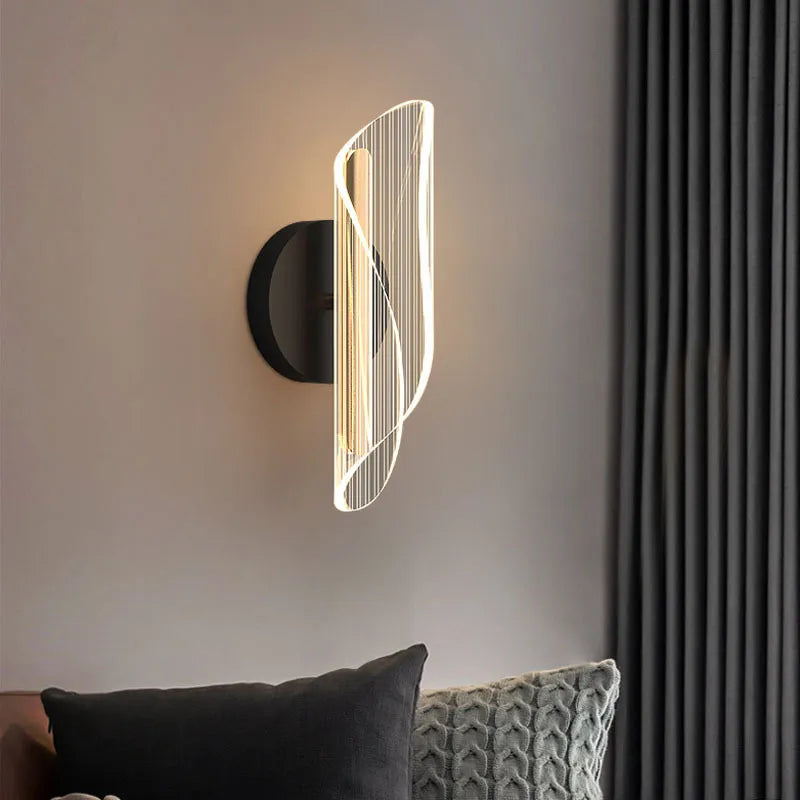 Wall Sconces with Twisted Leaf Design LED | Bedside Light