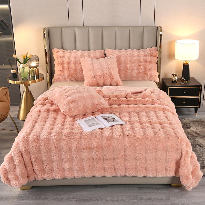 Weighted Blanket Bubble Texture for Bed | Fluffy