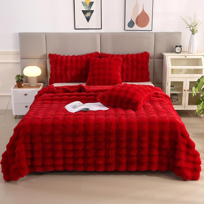 Weighted Blanket Bubble Texture for Bed | Fluffy