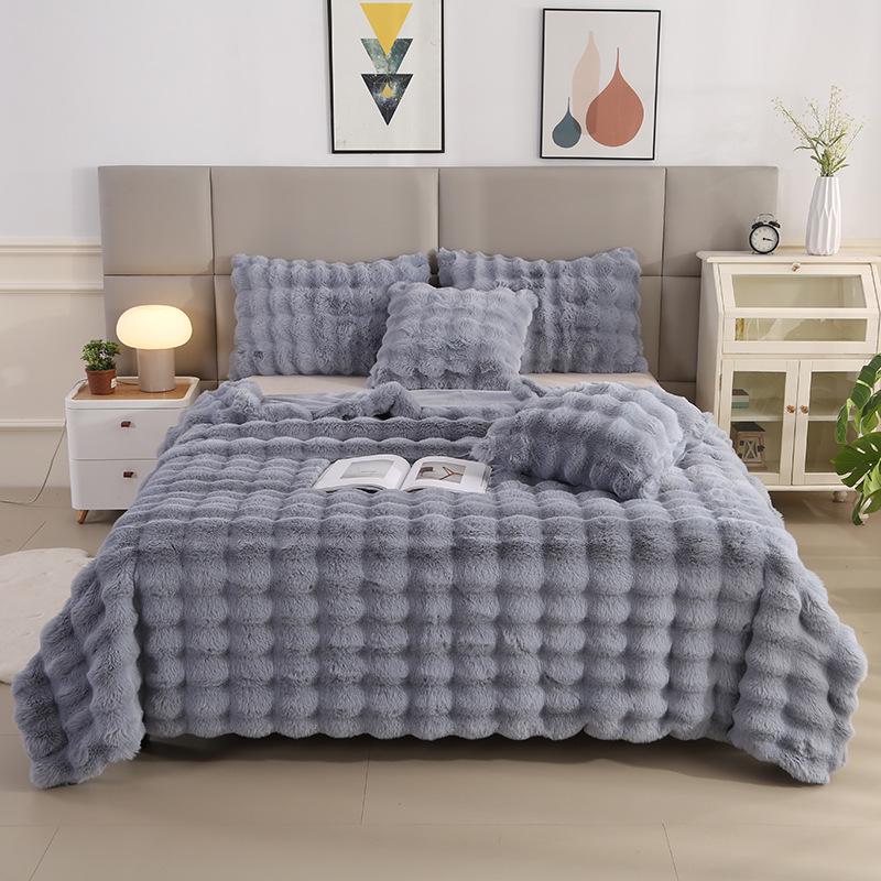 Weighted Blanket Bubble Texture for Bed | Fluffy