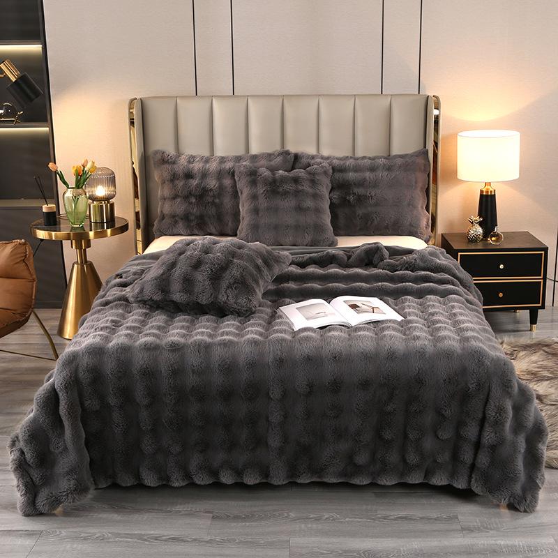 Weighted Blanket Bubble Texture for Bed | Fluffy