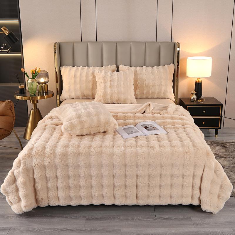 Weighted Blanket Bubble Texture for Bed | Fluffy