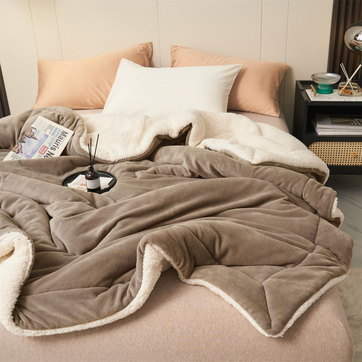 Weighted Blanket Double-Sided for Bed | Fluffy