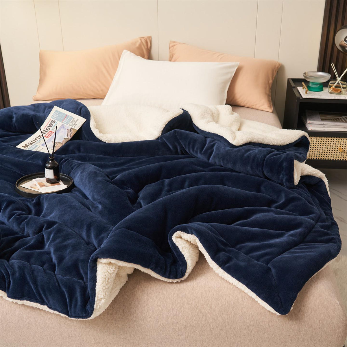 Weighted Blanket Double-Sided for Bed | Fluffy