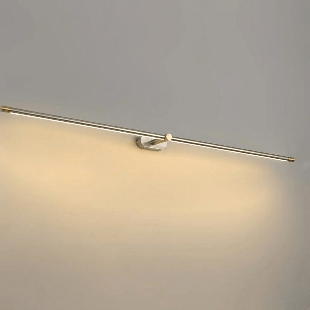 LED Wall Lamp Black Brass Linear Swivel | Modern