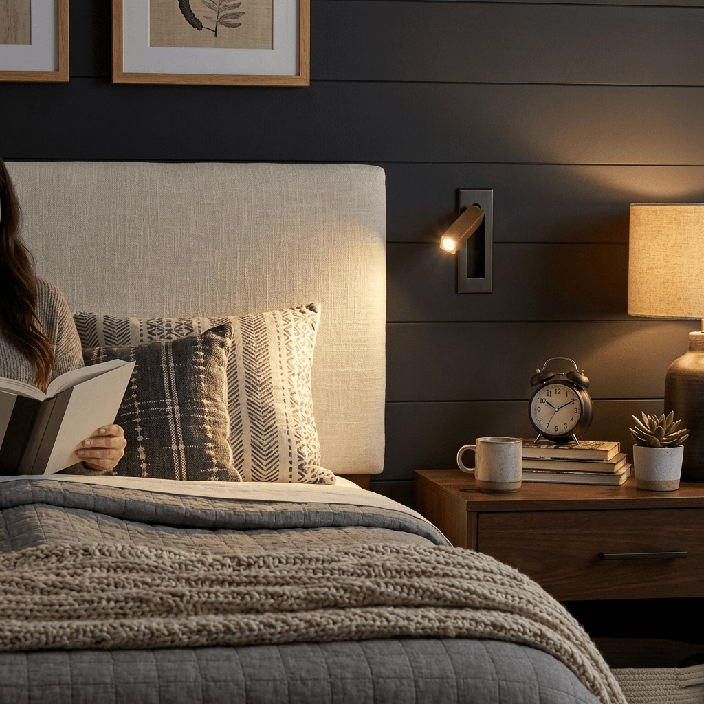 Wall Sconce LED Black Adjustable Spot Reading | Modern